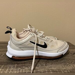 Nike Air Max Cream and Black Sneakers